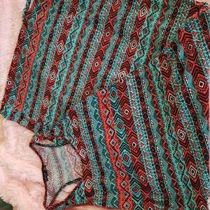 Tribal Pattern Maxi Dress